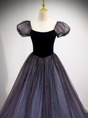 Purple Tulle Long Corset Prom Dresses, Purple Corset Formal Graduation Dresses outfit, Formal Dresses Size 25