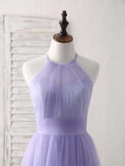 Purple Tulle Short Corset Prom Dress, Simple Purple Corset Homecoming Dress outfit, Party Dress Classy Elegant