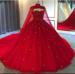 Red Corset Ball Gown Corset Wedding Dresses Crystals Sweet 16 Quinceanera Dress,Corset Prom Dress with Train outfit, Wedding Dress Dress