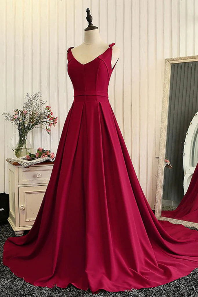 Red Fashionable Long Evening Gown, Red Corset Prom Dress outfits, Party Dress For Girl