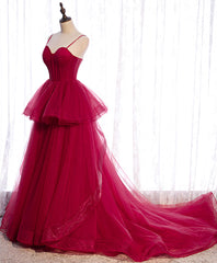 Red Long Corset Prom Dresses, Sweetheart Neck Red Corset Formal Gown outfit, Evening Dress 1931