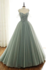 Romantic Olivia Tulle Long Corset Prom Dresses,Ball Gown Birthday Gowns Outfits, Bridesmaid Propos