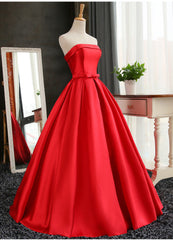 Satin Scoop Floor Length Corset Ball Corset Prom Dress , Dark Red Sweet 16 Gown outfit, Prom Dresses Colors