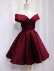 Satin Sweetheart Corset Bridesmaid Dress, Off Shoulder Short Corset Formal Dress outfit, Prom Dress Inspiration