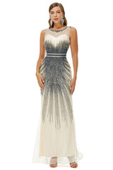 Sequin Bead Sleeveless High Neck Mermaid Corset Prom Dresses outfit, Prom Dress Store Near Me