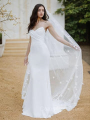 Sheath/Column Sweetheart Sweep Train Stretch Crepe Corset Wedding Dresses outfit, Wedding Dress Shapes