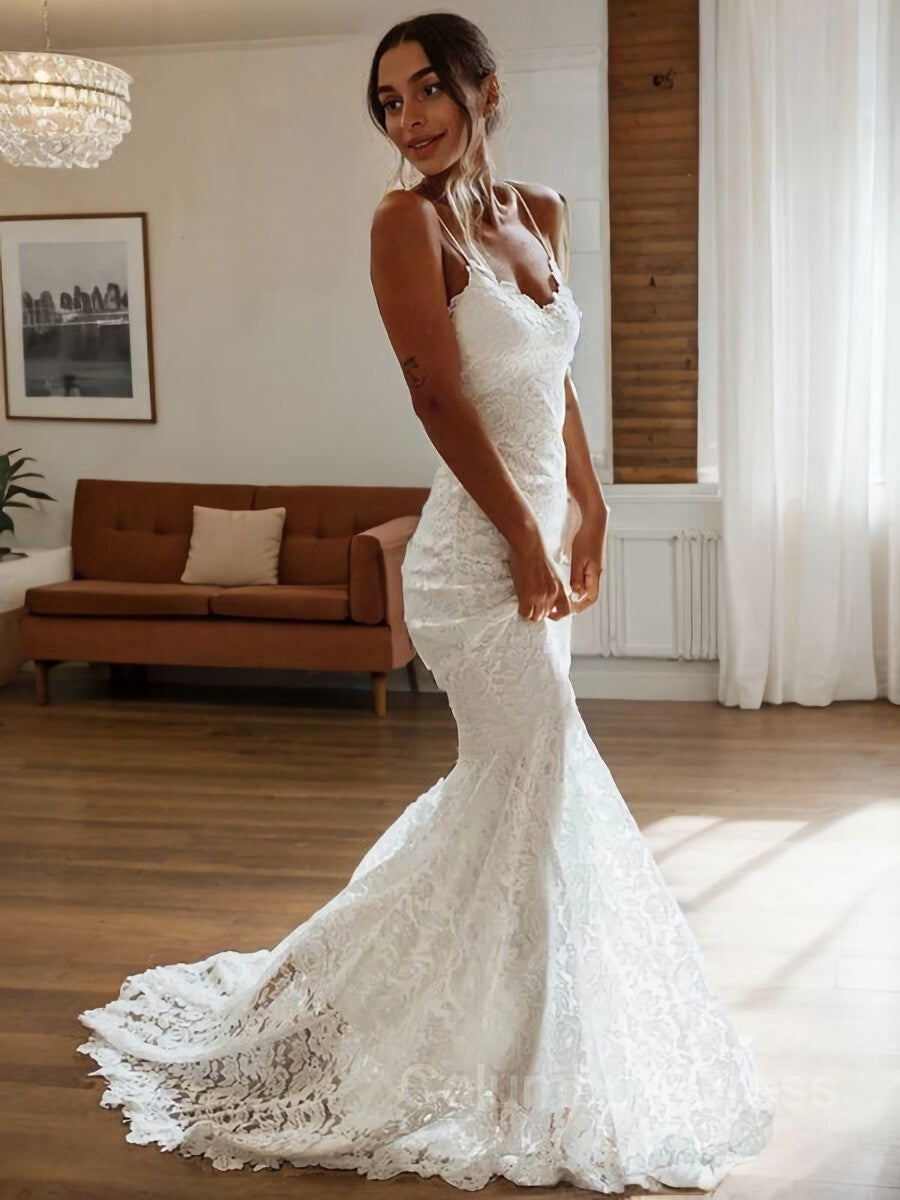 Sheath/Column V-neck Court Train Lace Corset Wedding Dresses outfit, Wedding Dress Accessories
