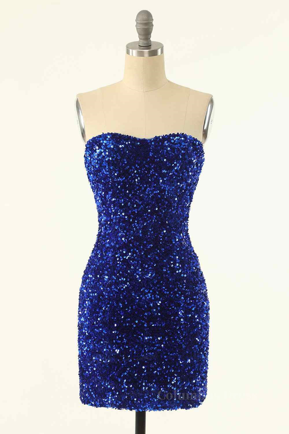 Sheath Strapless Sequins Mini Corset Homecoming Dress outfit, Formal Dresses On Sale