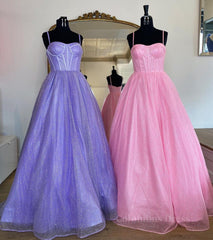 Shiny Purple Pink Long Corset Prom Dresses, Purple Pink Long Corset Formal Evening Dresses outfit, Formal Dresses Wedding Guest