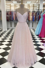 Shiny Sequins V Neck Pink Long Corset Prom Dress, V Neck Pink Corset Formal Graduation Evening Dress outfit, Formal Dresses For Weddings Mothers
