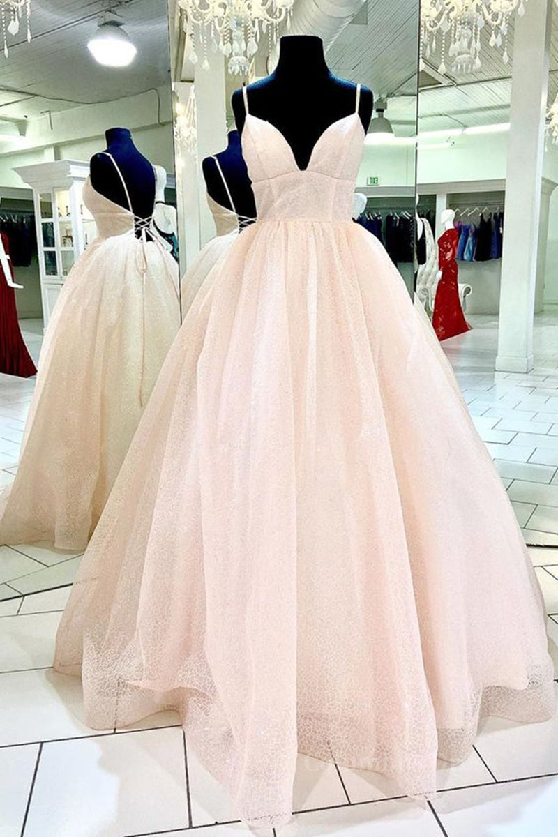 Shiny V Neck Backless Pink Long Corset Prom Dress, Backless Pink Corset Formal Dress, Sparkly Pink Evening Dress outfit, Black Gown