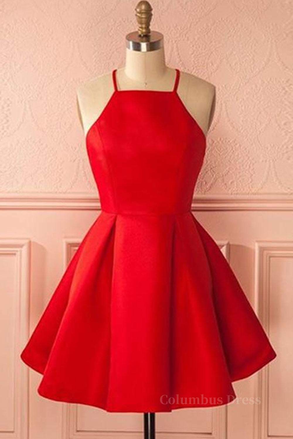 Simple Red Short Corset Prom Corset Homecoming Dresses, Short Red Mini Corset Formal Graduation Evening Dresses outfit, Party Dresses For Over 53S