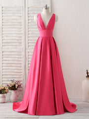Simple V Neck Long Corset Prom Dress Backless Evening Dress outfit, Formal Dress Outfit Ideas