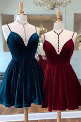 Simple v neck short Corset Prom dress, Corset Homecoming dress outfit, Homecoming Dresses Lace