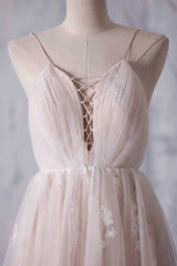 Spaghetti Strap Ruffle Lace A-line Corset Wedding Dress outfit, Wedding Dress For Short Brides