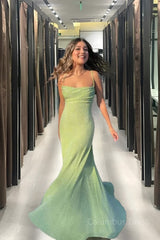 Spaghetti Straps Sparkly Long Corset Prom Dresses Mermaid Corset Prom Dress outfits, Spaghetti Straps Sparkly Long Prom Dresses Mermaid Prom Dress