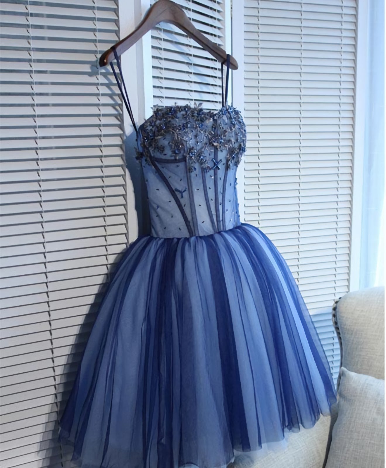 Charming Blue Lace Tule A Lin Short Corset Prom Dress, Corset Homecoming Dress outfit, Formal Dress For Wedding Party