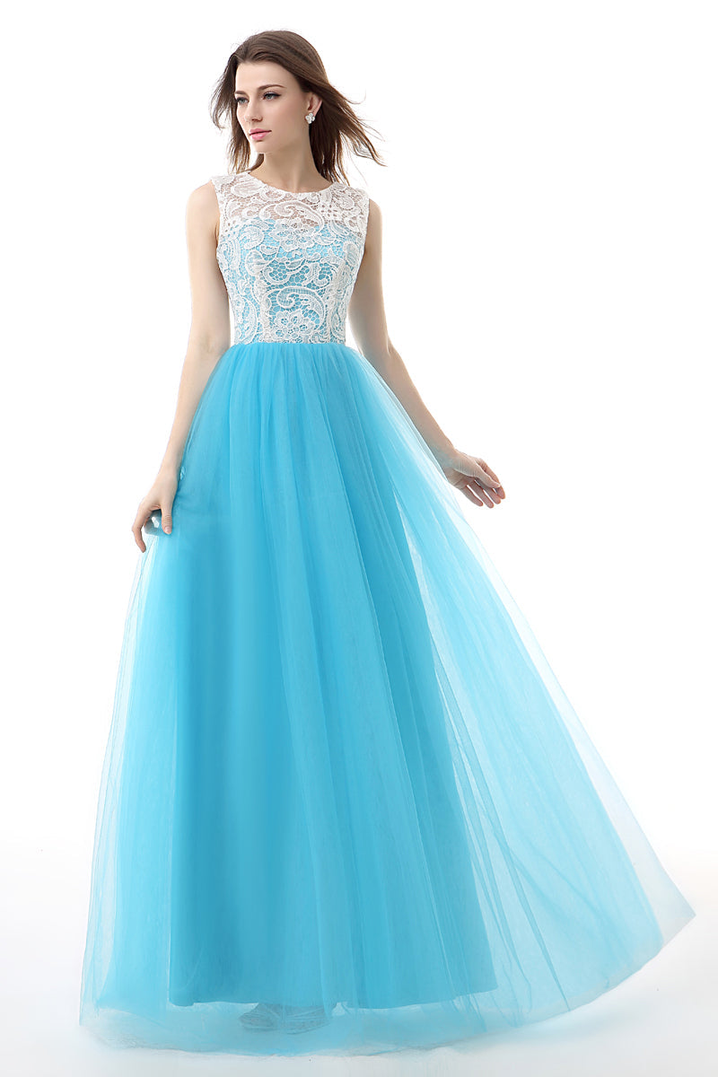 Tulle Lace Light Sky Blue Corset Prom Dresses outfit, Little Black Dress