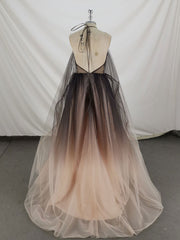 Unique V Neck Tulle Long Corset Prom Dress Tulle Corset Formal Dress outfit, Prom Dresses Sale