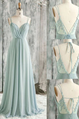 V-Back Double-Strap Sage Green Ruched Chiffon Corset Bridesmaid Dress outfit, Bridesmaids Dressing Gowns