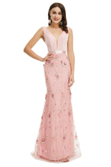Velvet Mermaid Corset Prom Dresses Lace 3D Flowers outfit, Prom Dresses Silk