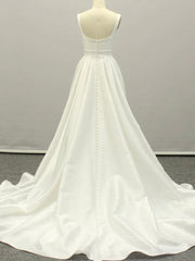 White A lien satin long Corset Prom dress , white long Corset Bridesmaid dress outfit, Prom Dress Blue