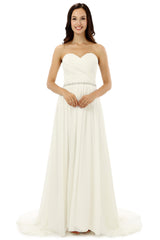 White Chiffon Sweetheart With Beading Pleats Corset Bridesmaid Dresses outfit, Party Dress Fancy
